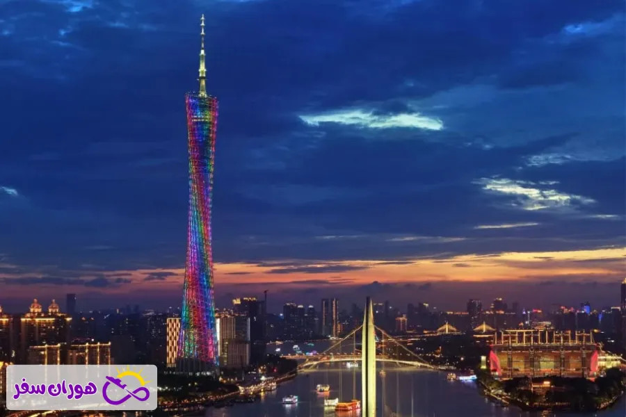 برج کانتون (Canton Tower) جز جاهای دیدنی گوانجو